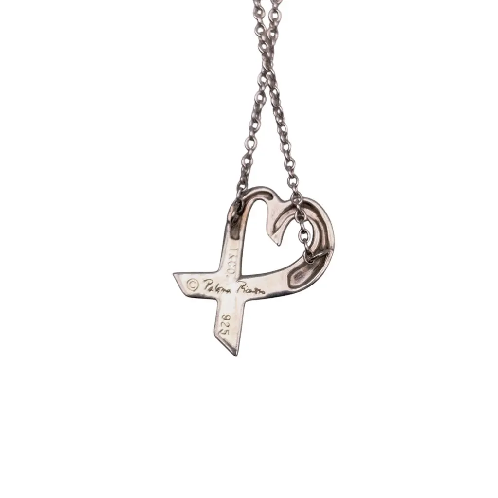 Tiffany & Co Necklace Silver Lace Good - Model View