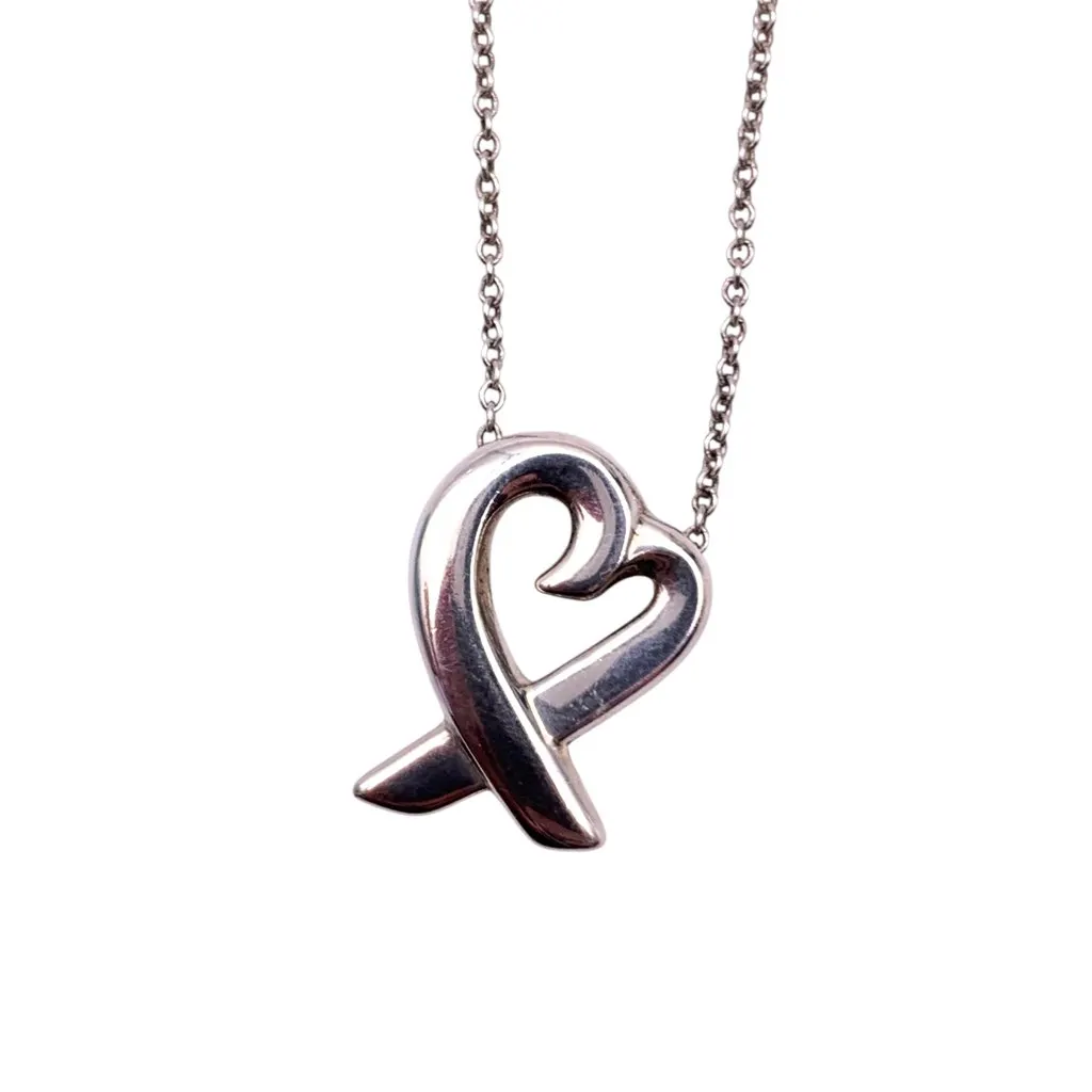 Tiffany & Co Necklace Silver Lace Good - Inside View