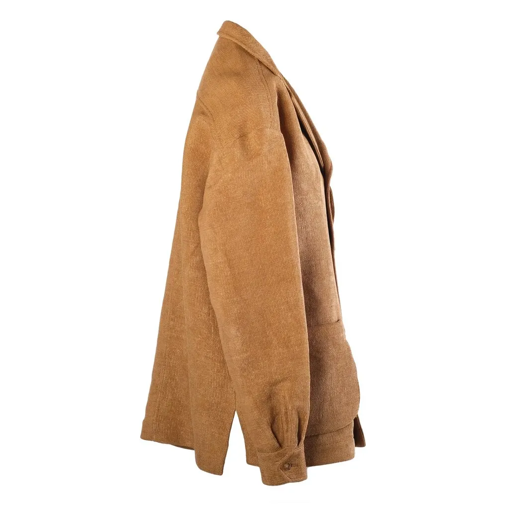 Etro La Nuova Tradizione Textured Safari Jacket - ’90s Red Good - Back View