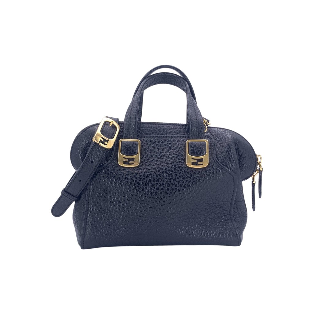 Fendi Crossbody Bag Chameleon Black Small Leather | Pre-Owne