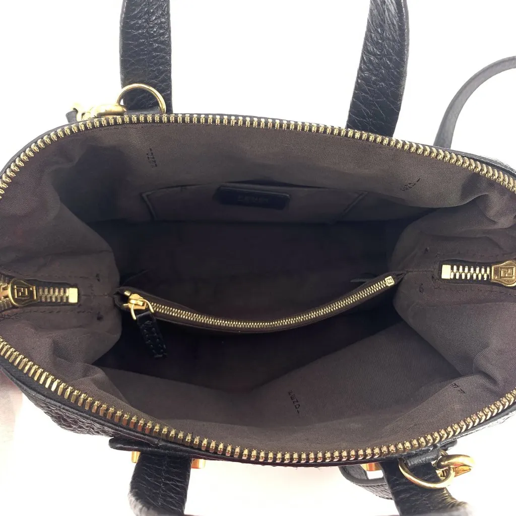 Fendi Crossbody Bag Chameleon Black Leather Good - Box View
