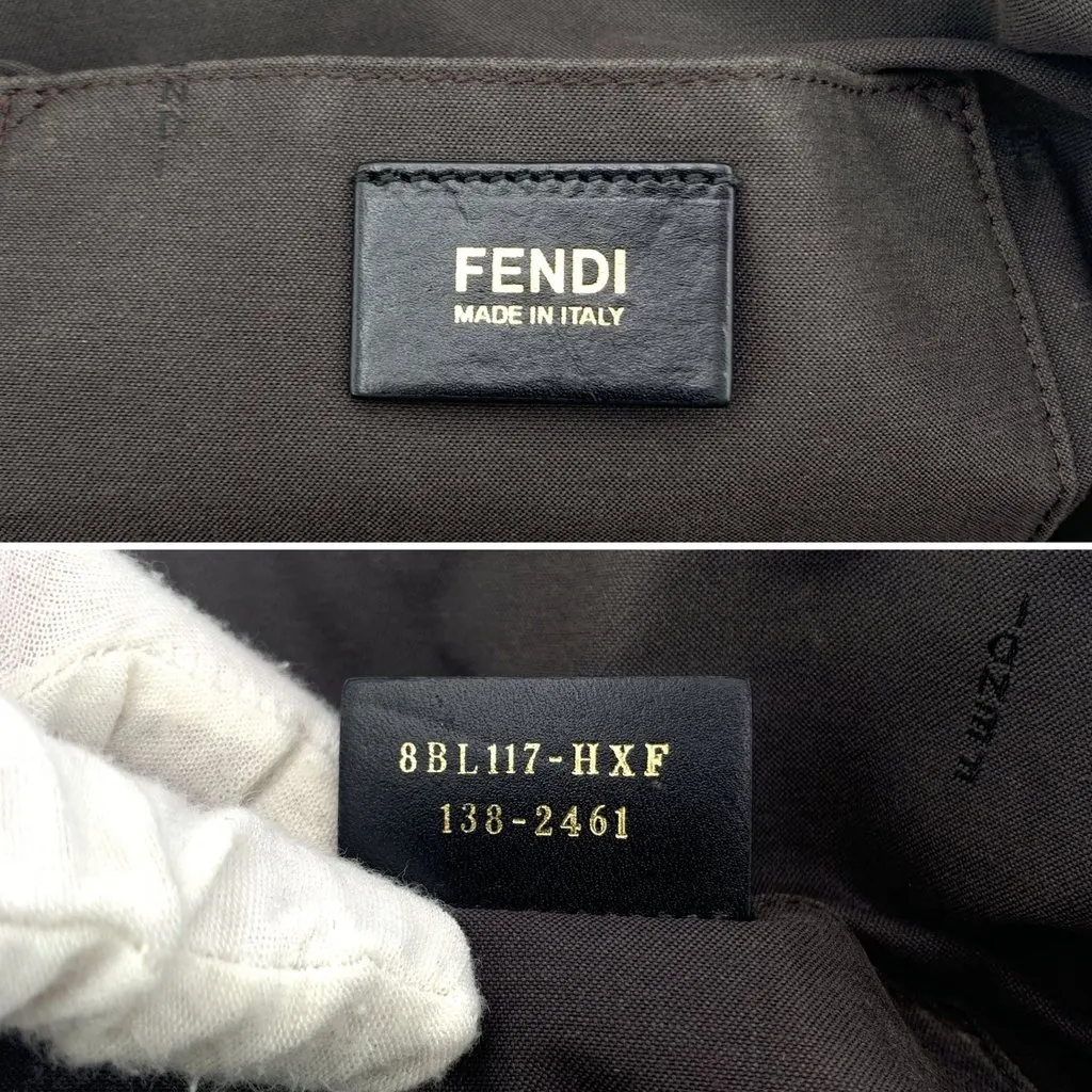 Fendi Crossbody Bag Chameleon Black Small Leather | Pre-Owne