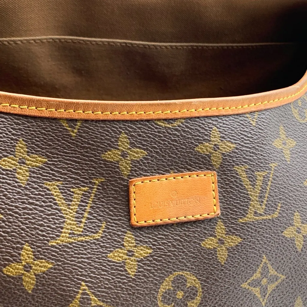Louis Vuitton Crossbody Bag Vintage Saumur Red Canvas Good - Box View