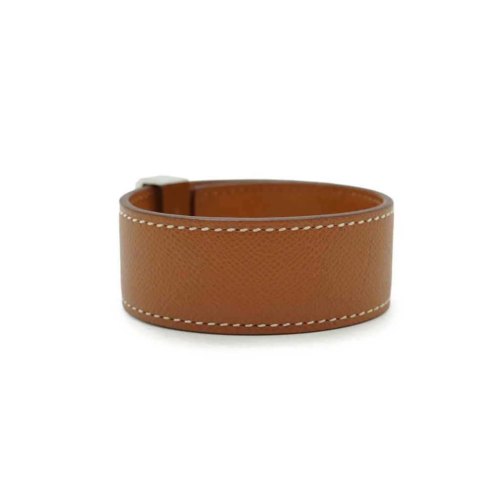 Hermès Bracelet Beige Leather Good - Back View