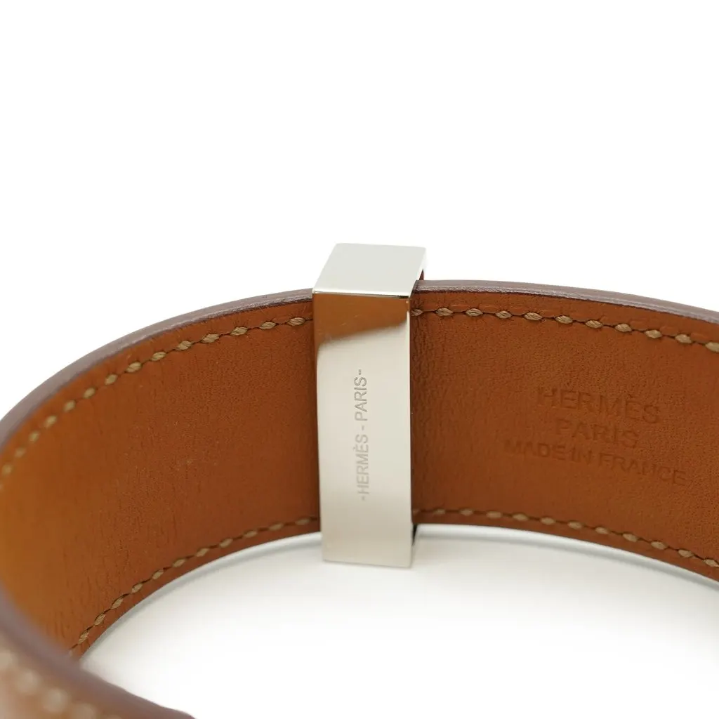 Hermès Bracelet Beige Leather Good - Box View