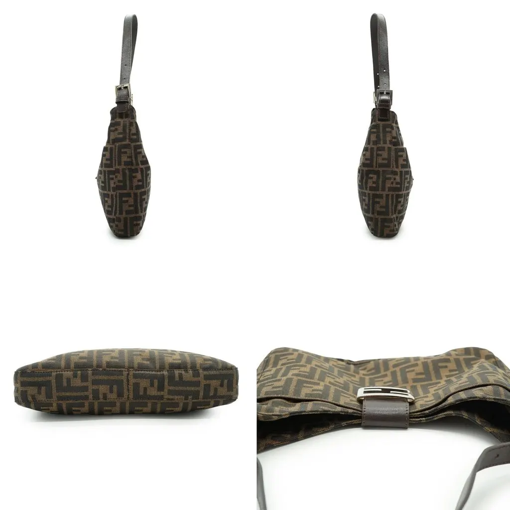 Fendi Hobos Zucca Brown Canvas Good - Inside View