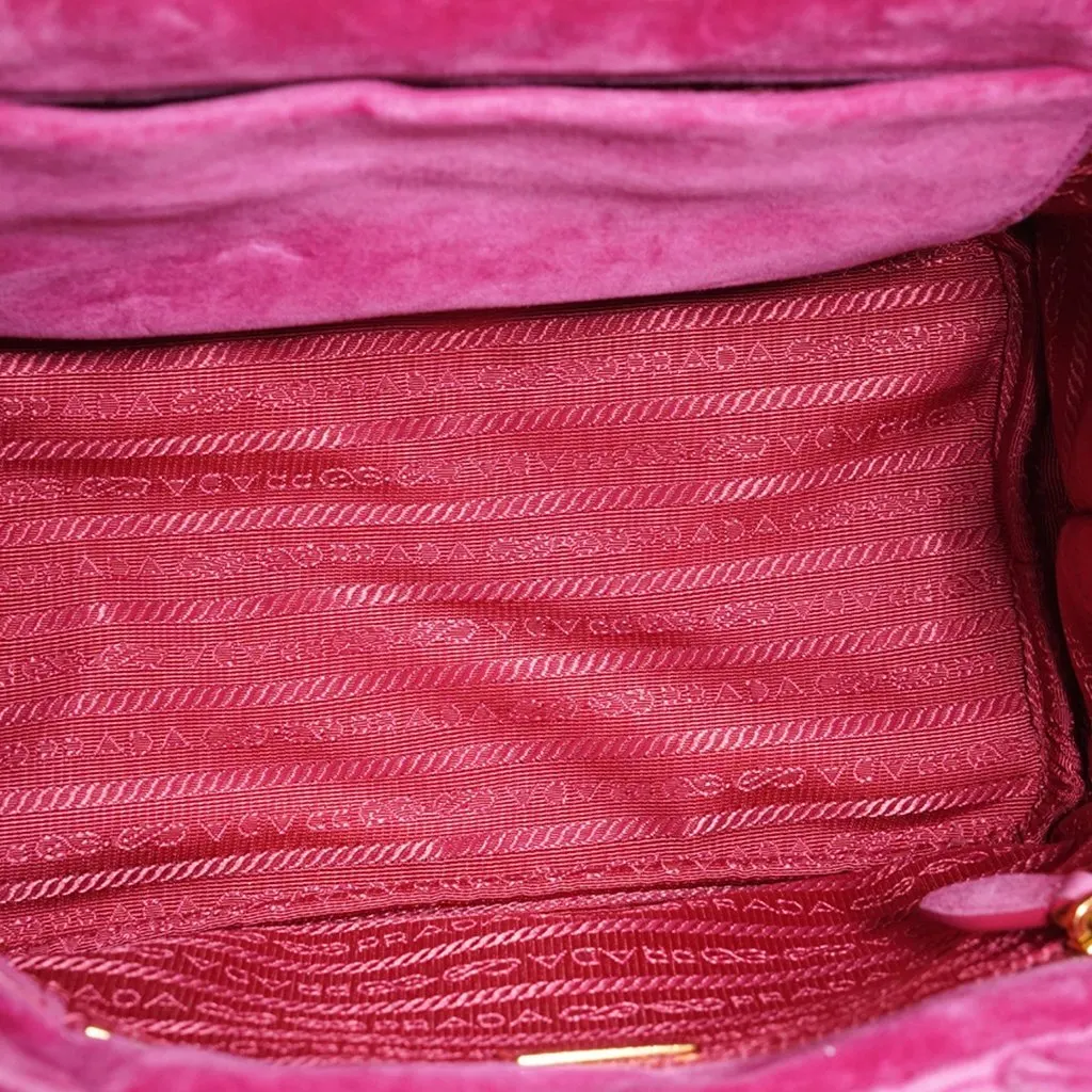 Prada Handbag Cahier Red Velvet Good - Box View
