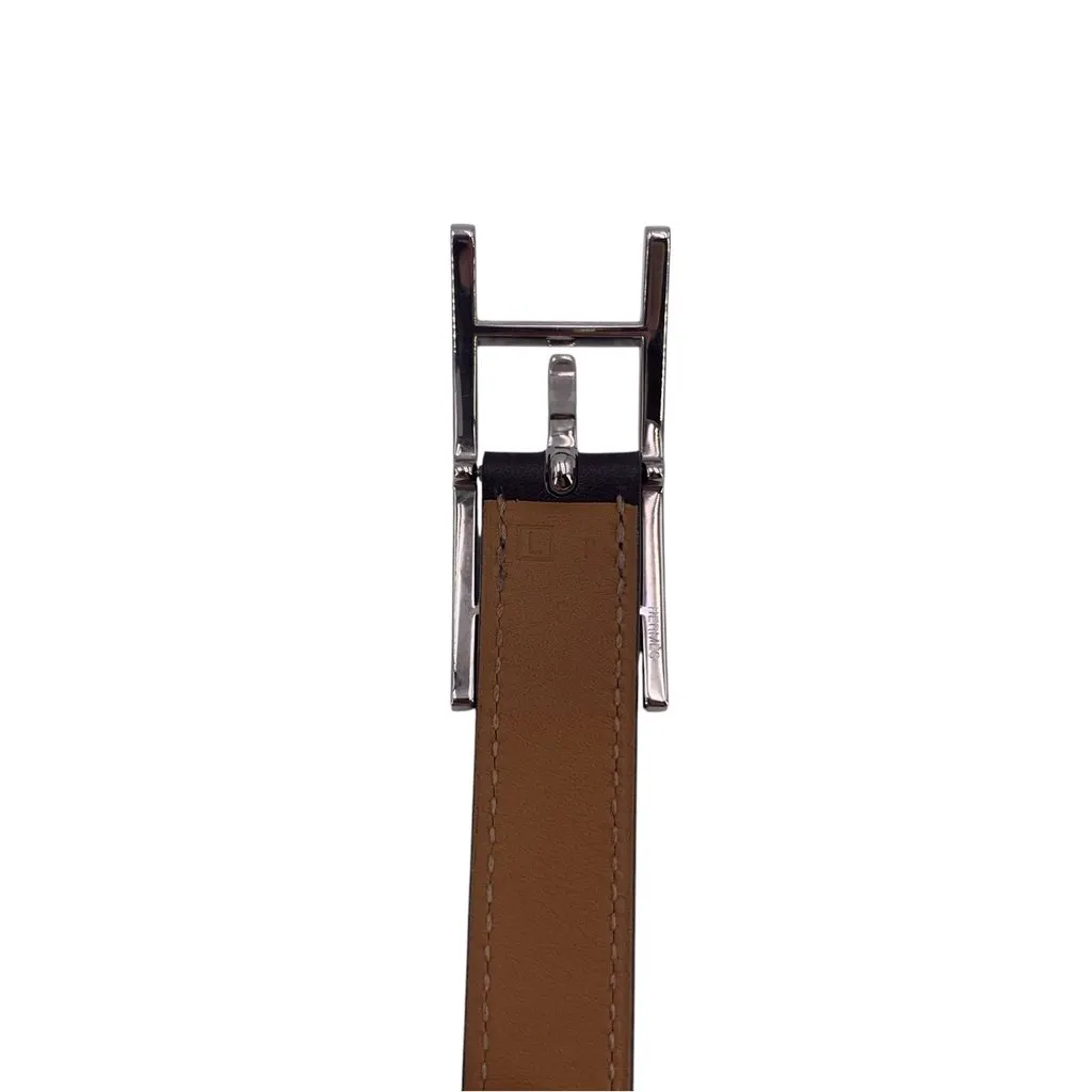 Hermès Bracelet Brown Leather Good - Back View