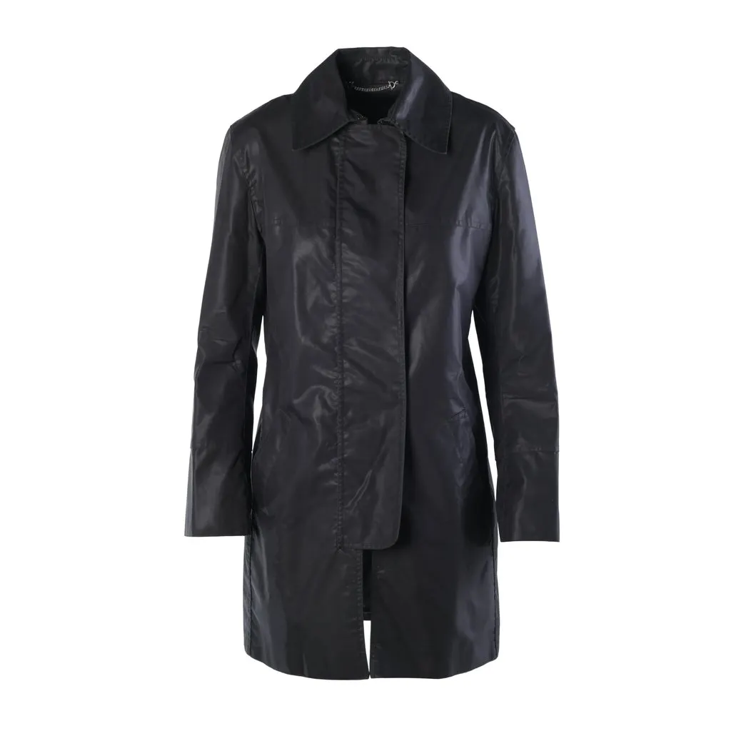 Gucci by Tom Ford Black Technical Car Coat - '90s Black Good - Front View
