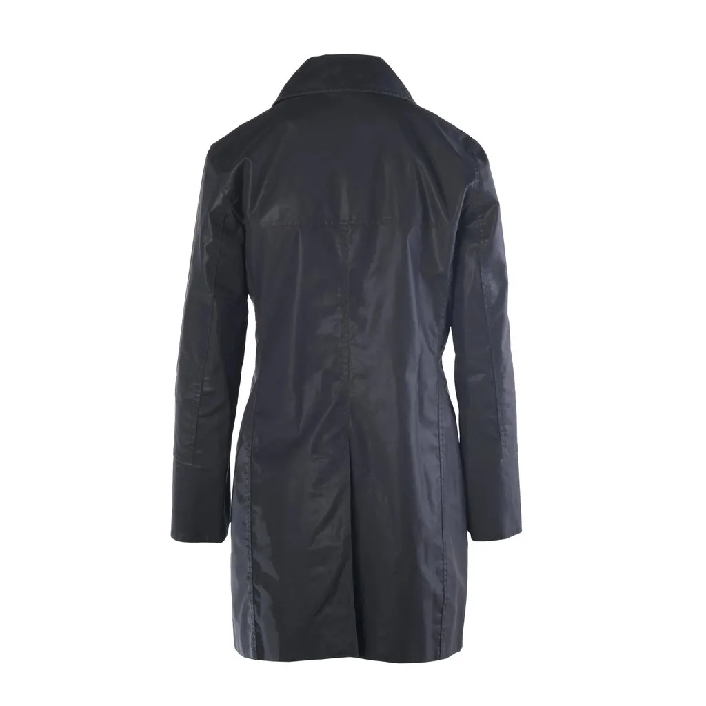 Gucci by Tom Ford Black Technical Car Coat - '90s Black Good - Inside View