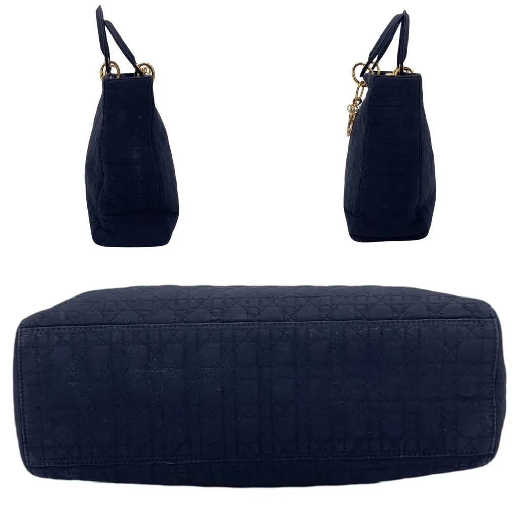 Dior Tote Bag Vintage Lady Dior Black Good - Model View