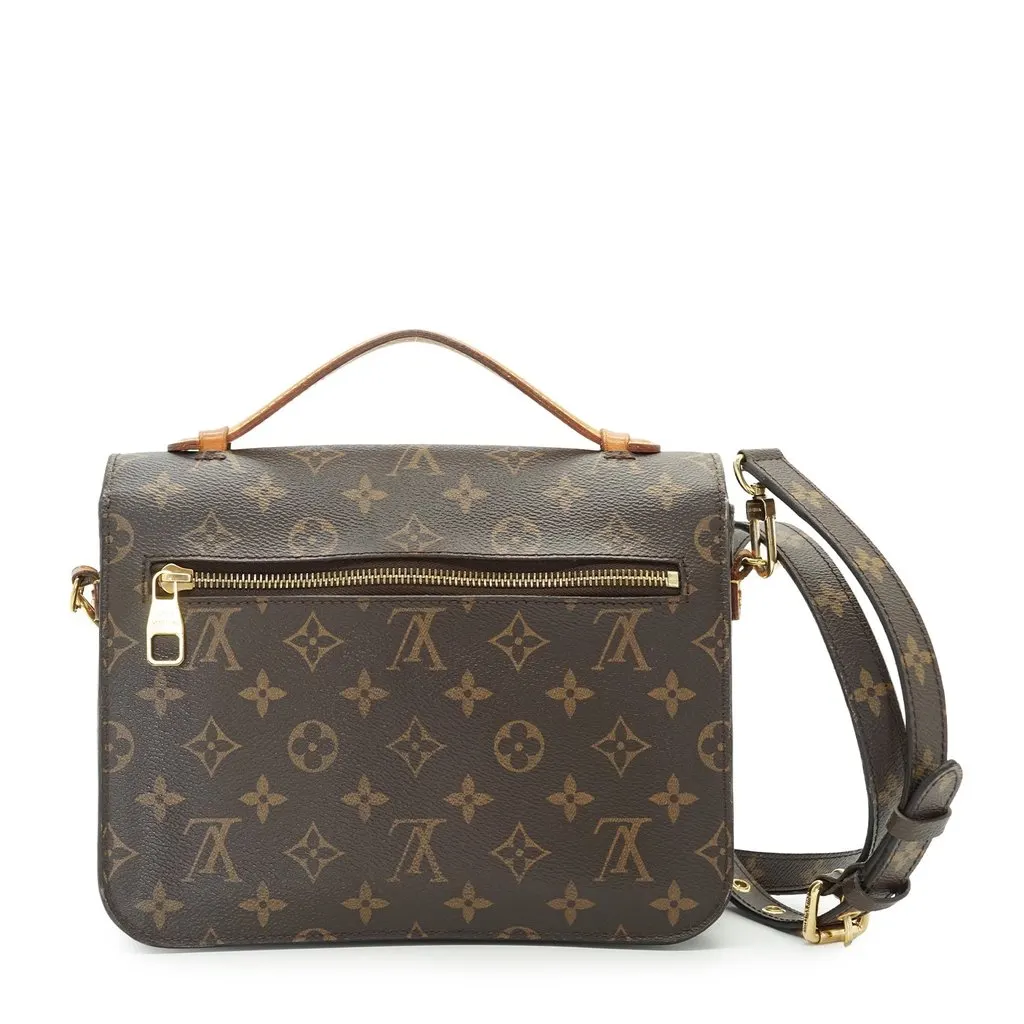Louis Vuitton Shoulder Bag Metis Brown Canvas Good - Inside View