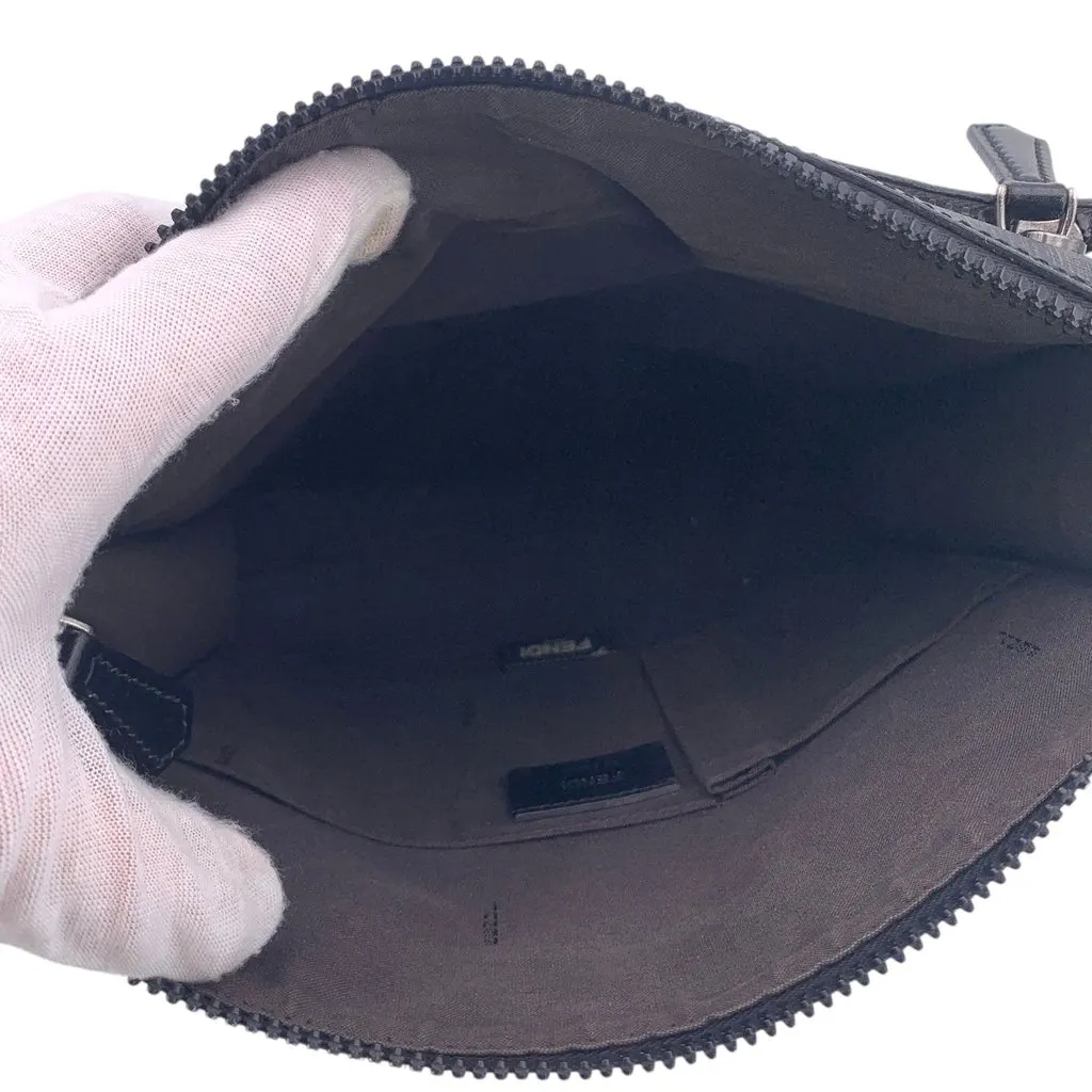 Fendi Crossbody Bag Messenger Black Canvas Good - Box View