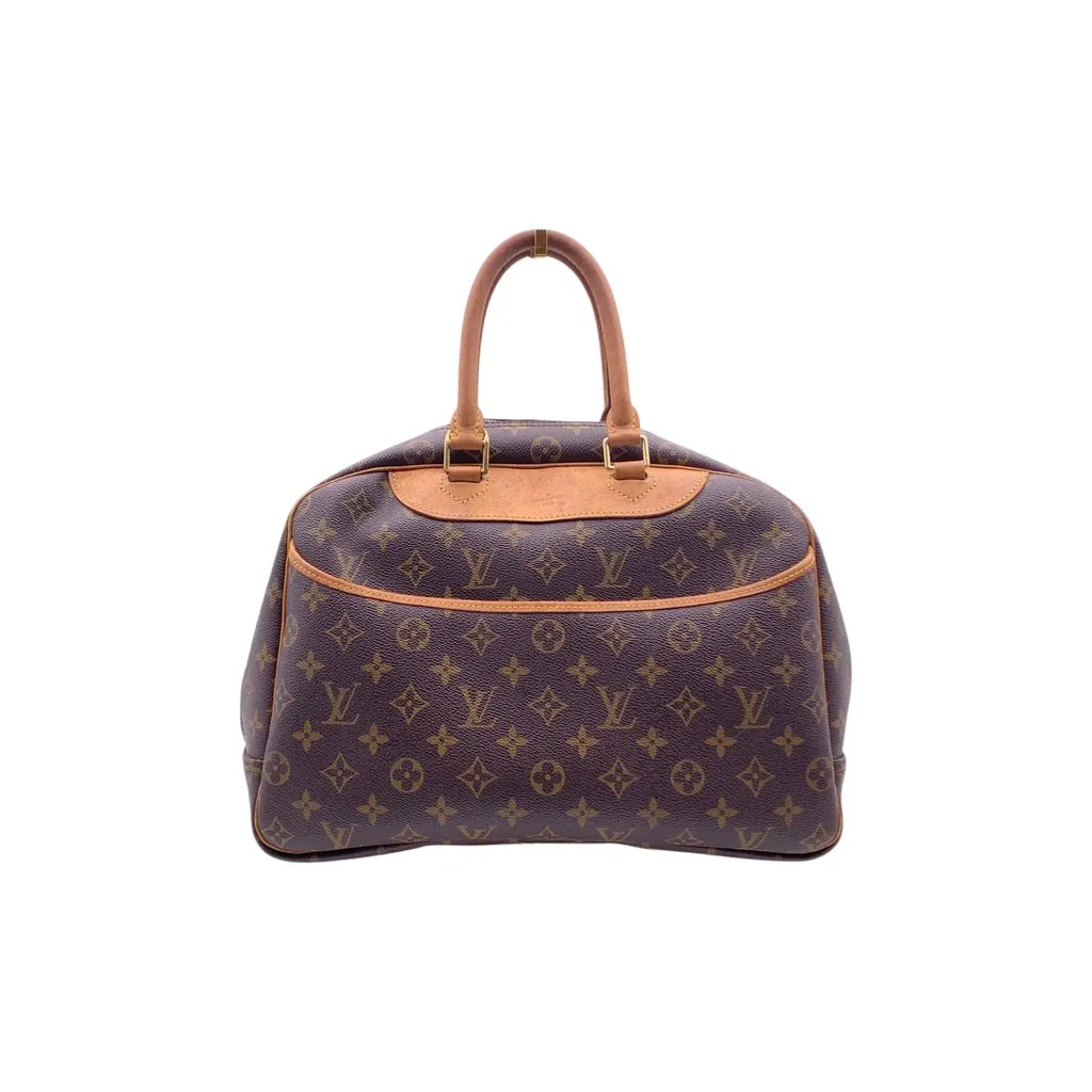 Louis Vuitton Handbag Vintage Deauville Brown Canvas Good - Front View