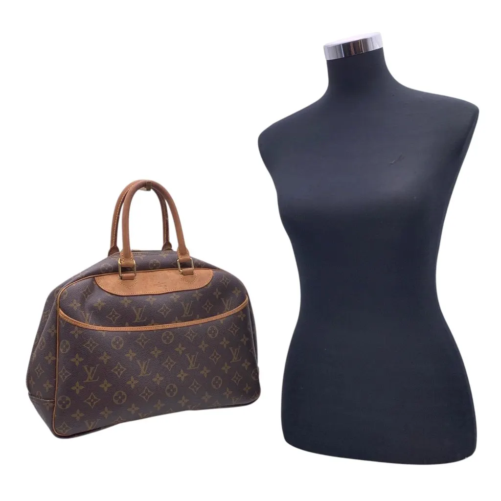 Louis Vuitton Handbag Vintage Deauville Brown Canvas Good - Back View