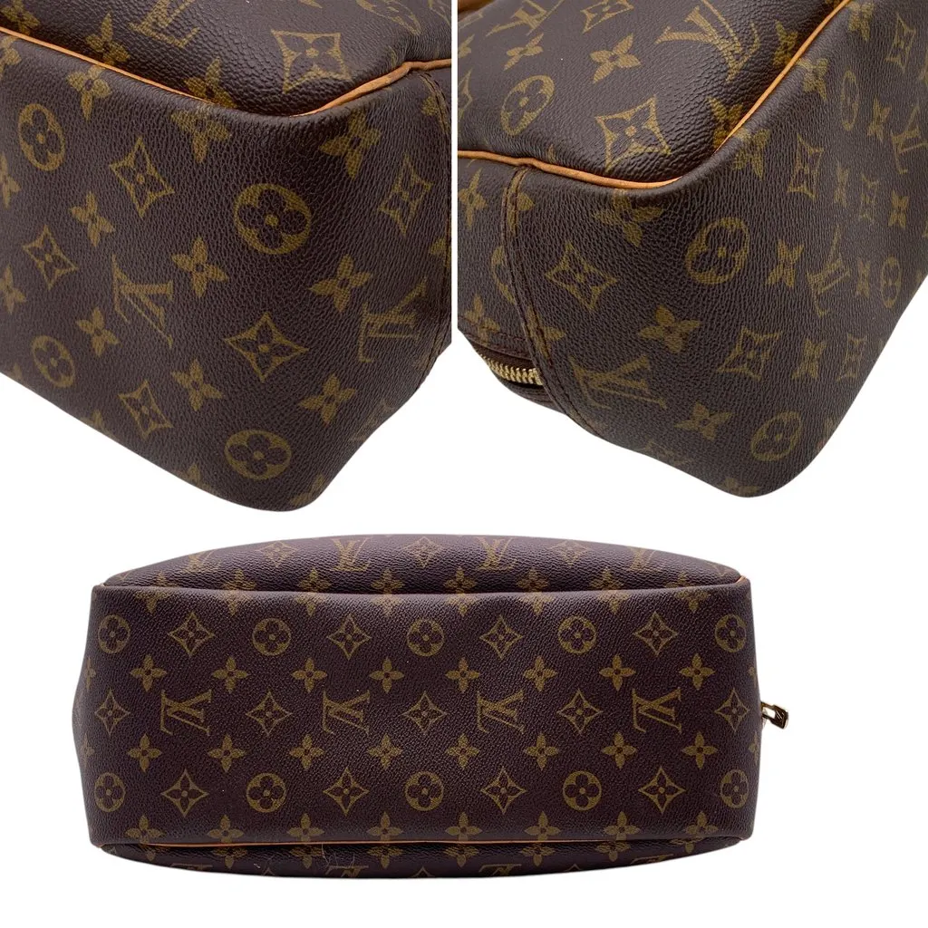 Louis Vuitton Handbag Vintage Deauville Brown Canvas Good - Model View