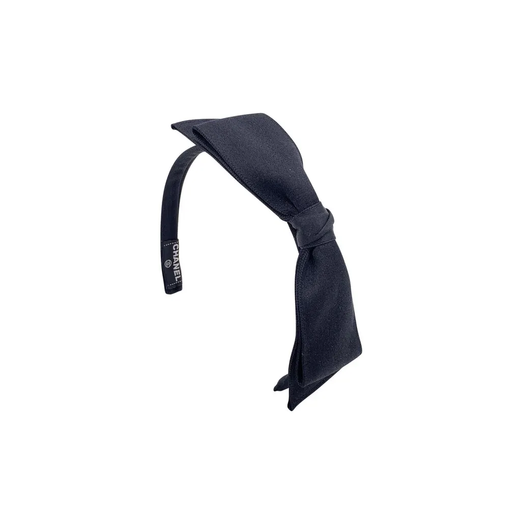 Chanel Accessory Black Silk Good - Front View