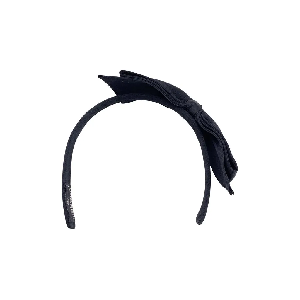 Chanel Accessory Black Silk Good - Inside View
