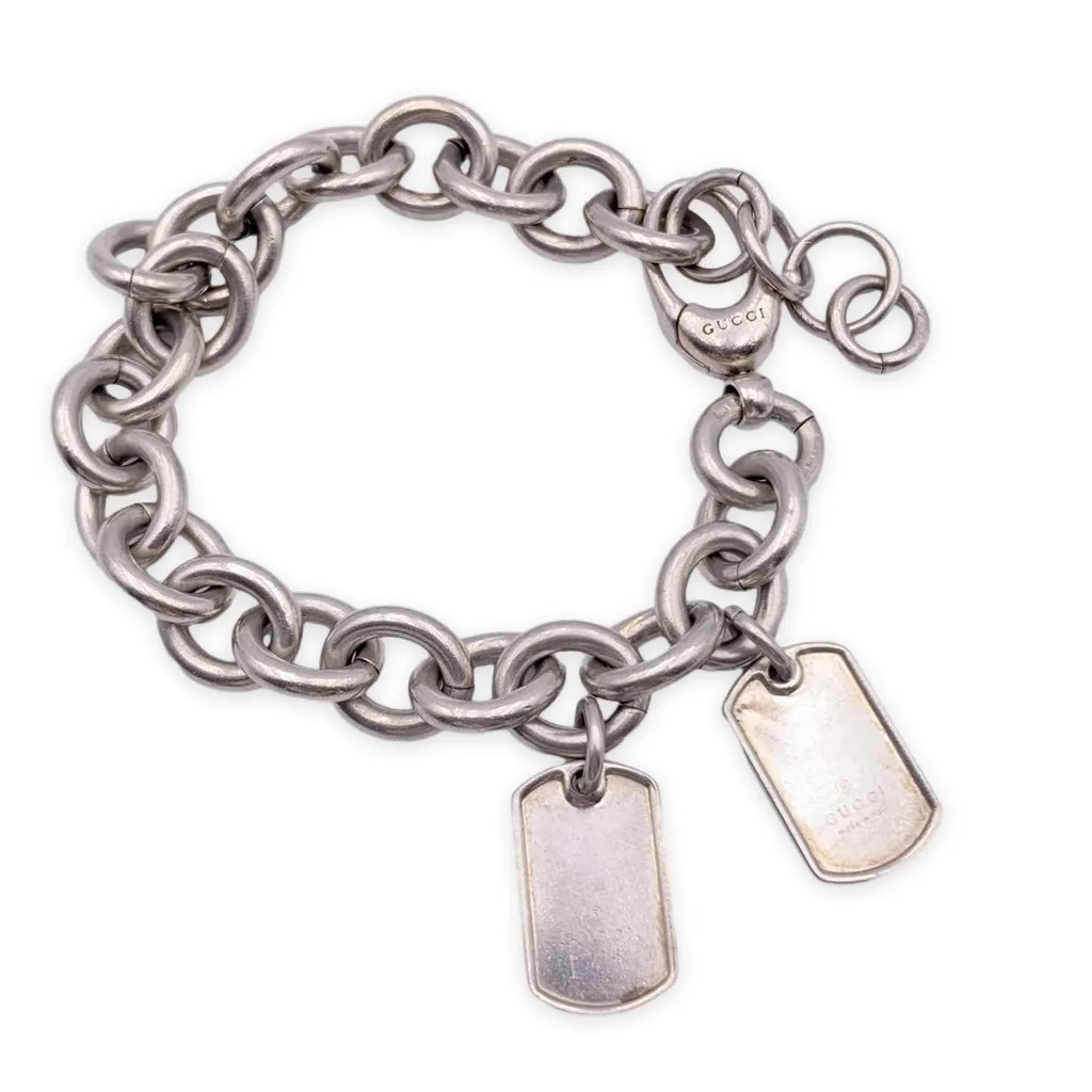 Gucci Bracelet Silver Good - Front View