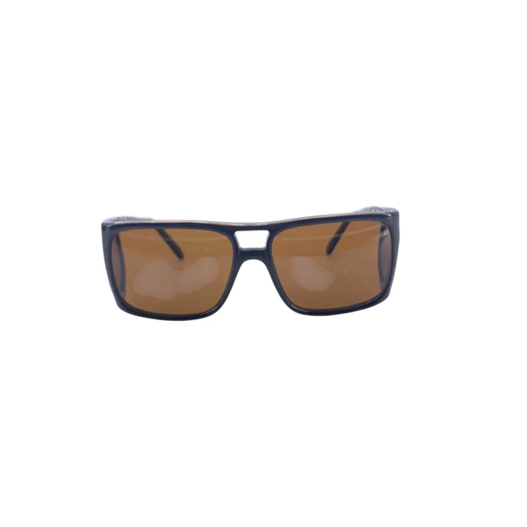 Unsigned Sunglasses Black Leather Good - Front View