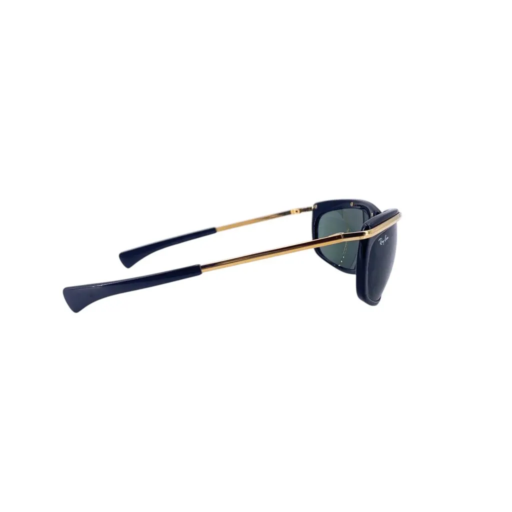 Ray-Ban Sunglasses Black Leather Good - Model View