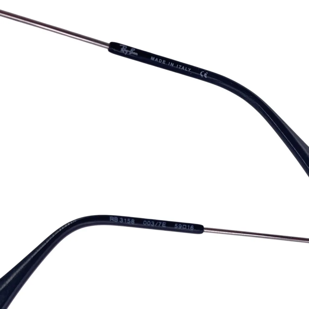 Ray-Ban Sunglasses Black Leather Good - Box View