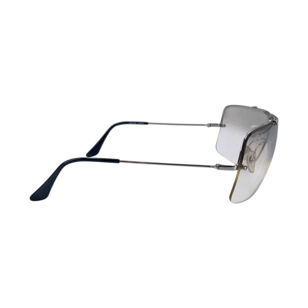 Ray-Ban Sunglasses Black Leather Good - Model View