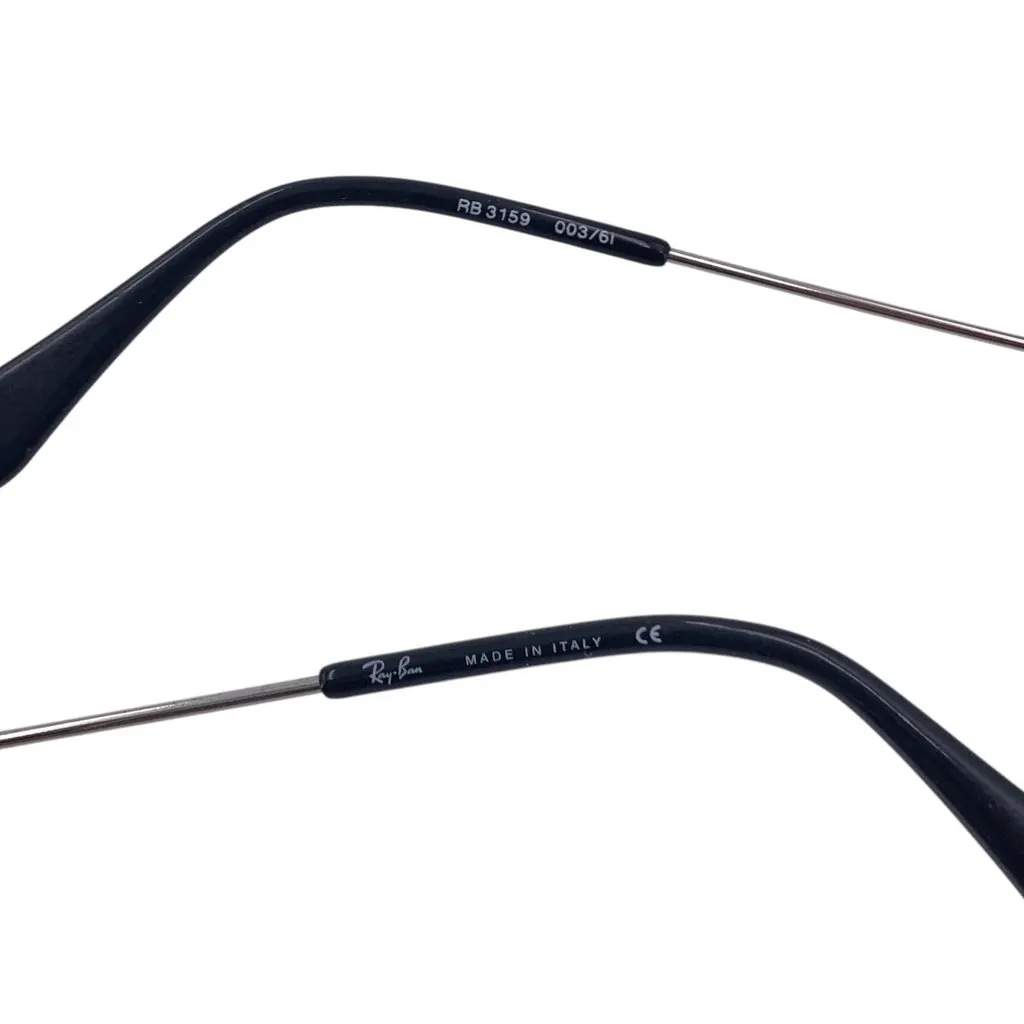 Ray-Ban Sunglasses Black Leather Good - Box View