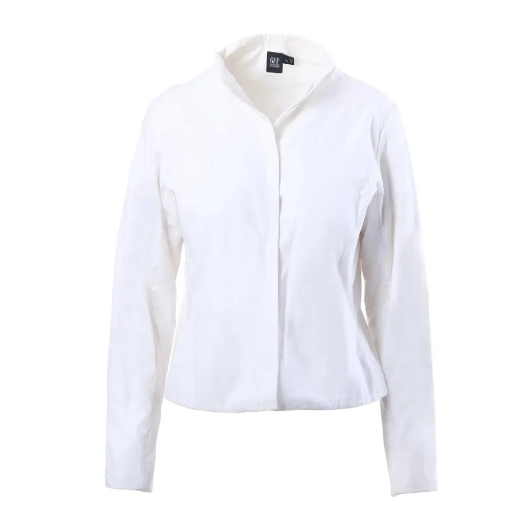Gianfranco Ferré GFF Gianfranco Ferré White Cotton Hidden-Fastening Jacket - '90s