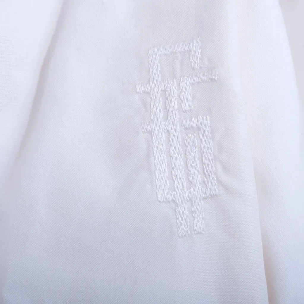Gianfranco Ferré GFF Gianfranco Ferré White Cotton Hidden-Fastening Jacket - '90s White Cotton Good - Box View