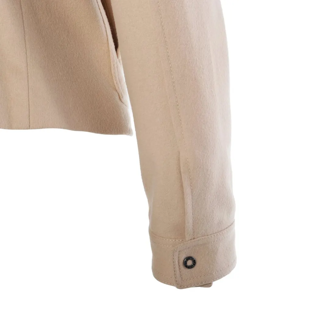 La Perla Openspace Beige Virgin Wool & Cashmere Jacket and Skirt Set - '00s Beige Wool Good - Model View