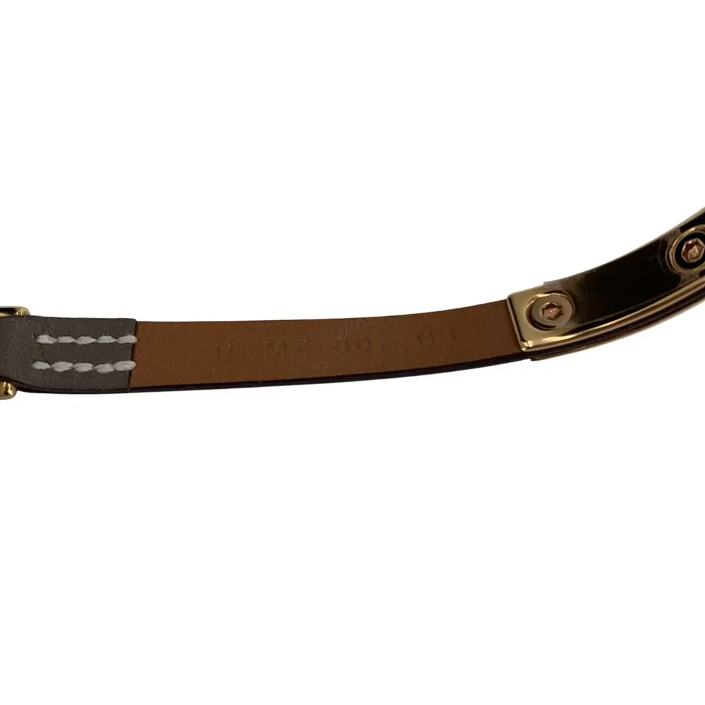 Hermès Bracelet White Leather Good - Model View