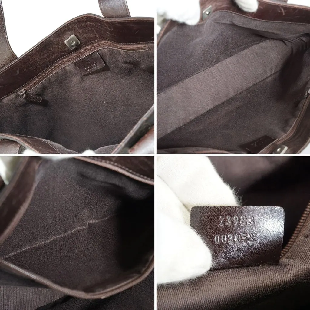 Gucci Tote Bag GG Denim Brown Denim Good - Box View