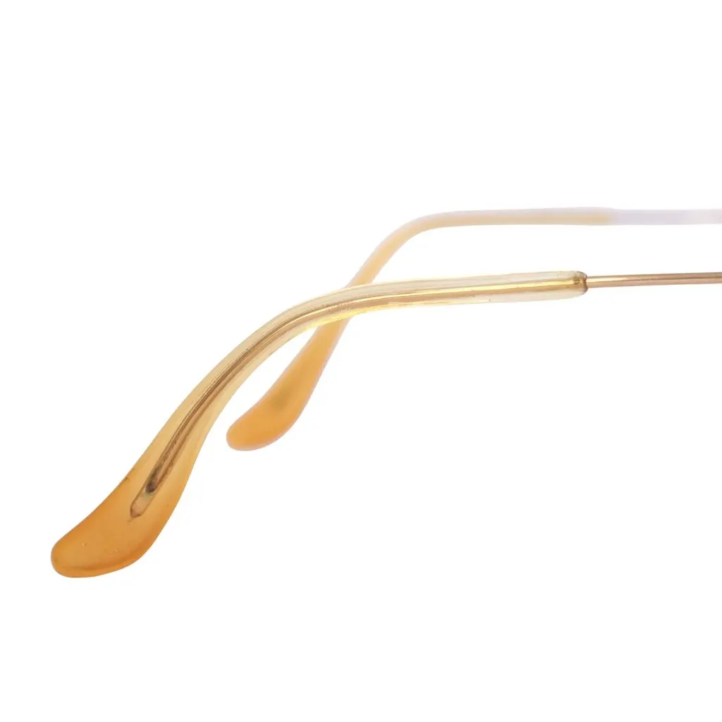 Ray-Ban Vintage B&L Gold-Tone Aviator Sunglasses with Green Lenses -'80s Green Good - Model View