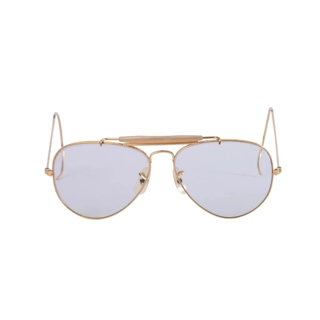 Ray-Ban Vintage Outdoorsman Gold-Tone Aviator Sunglasses - '90s