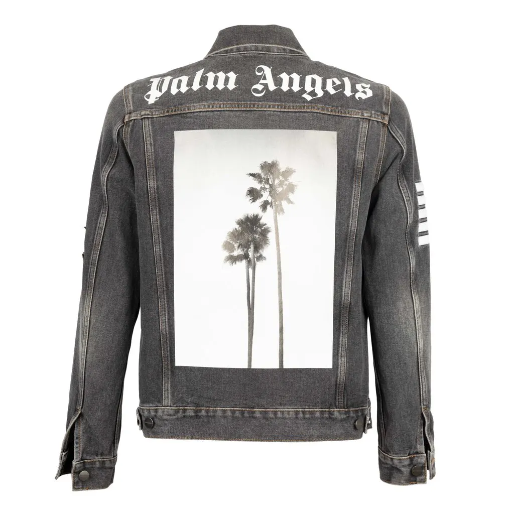 Unsigned Denim Jacket - '10s Grey Denim Good - Back View
