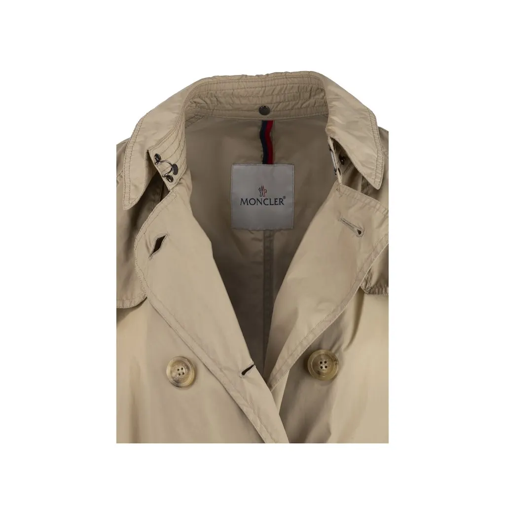 Moncler Trench Coat - '00s Beige Good - Inside View