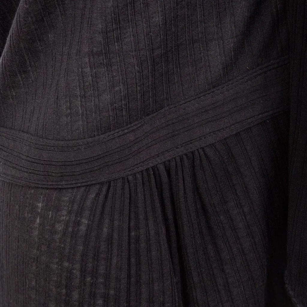 Marc Jacobs Marc by Marc Jacobs Ribbed Top - '00s Black Silk Good - Box View
