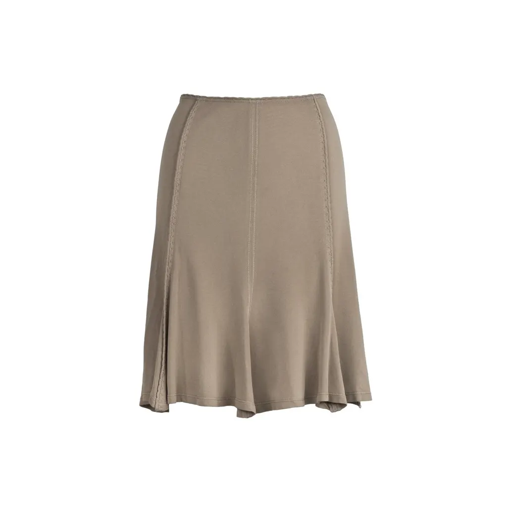 Saint Laurent Yves Saint Laurent A-line Skirt - '00s Beige Good - Front View