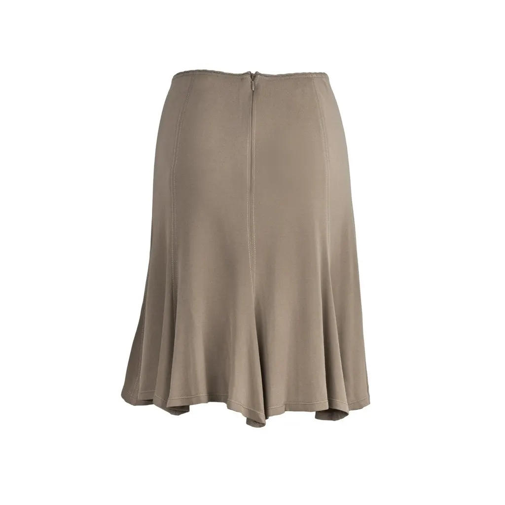 Saint Laurent Yves Saint Laurent A-line Skirt - '00s Beige Good - Back View