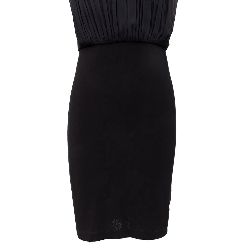 Alice & Olivia Pleated Dress - '00s Black Polyester Good - Model View