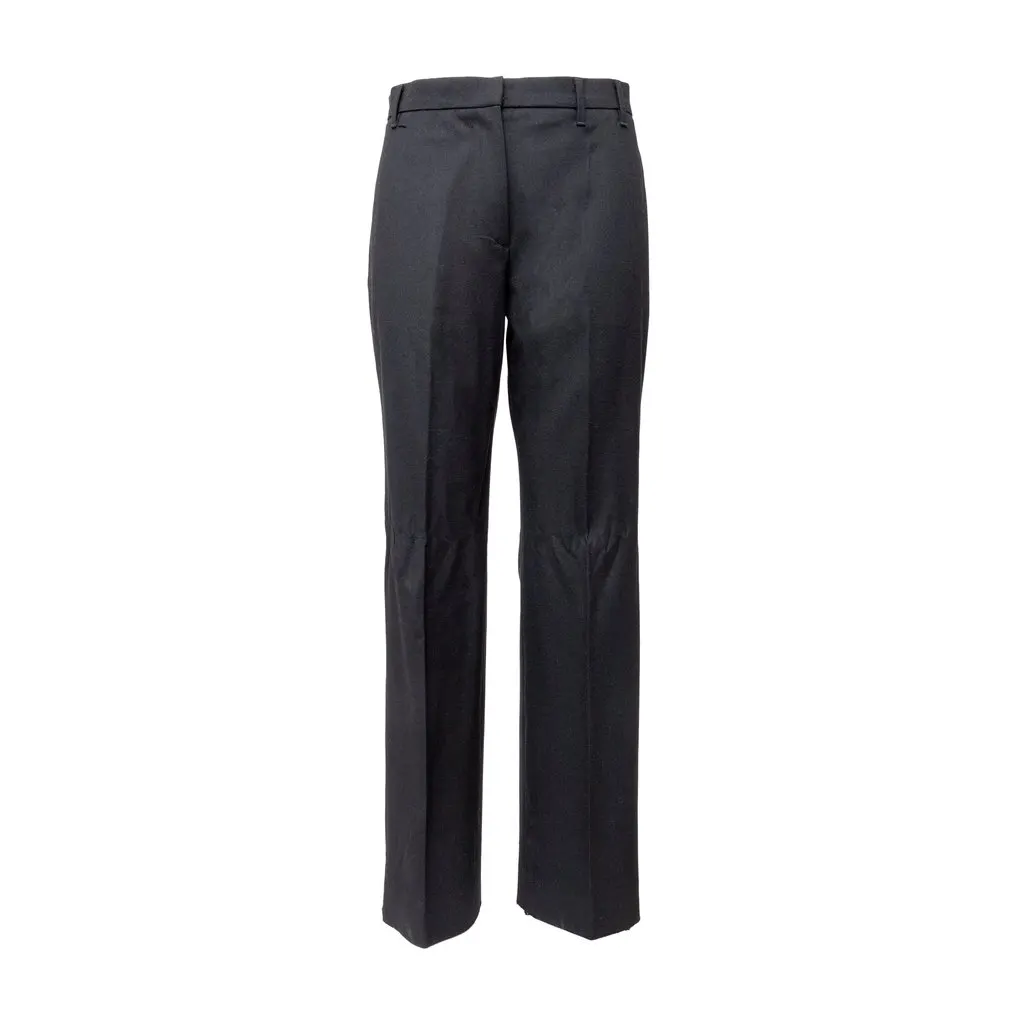 Jil Sander Tailored Trousers - '00s Red Wool Good - Front View