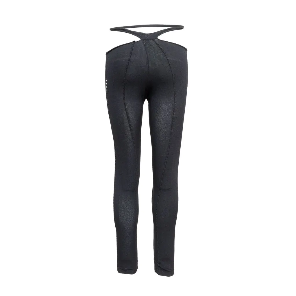 Unsigned Amen Cut Out Leggings - '10s Black Good - Inside View