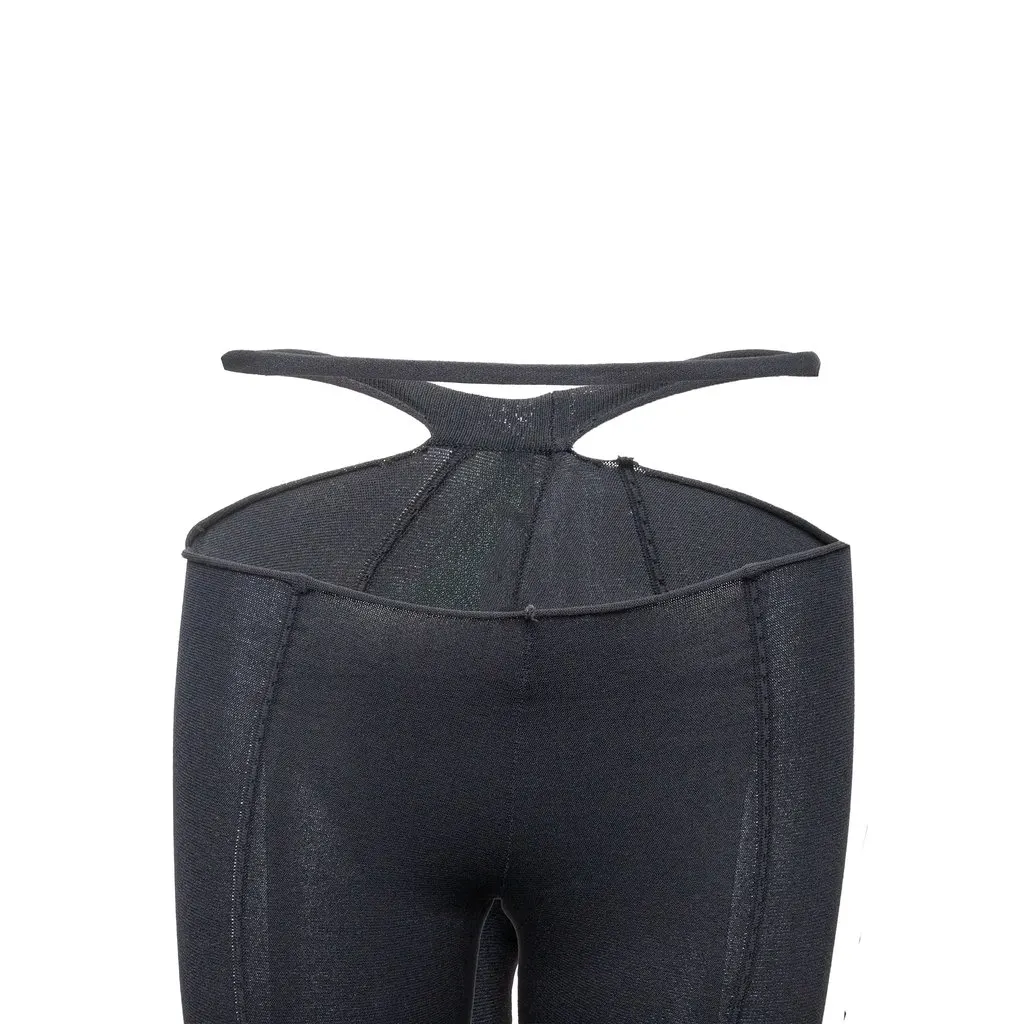 Unsigned Amen Cut Out Leggings - '10s Black Good - Model View