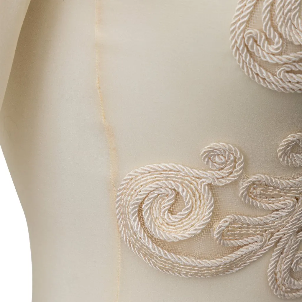 Unsigned Embroidered Bodysuit - '90s Red Lace Good - Model View