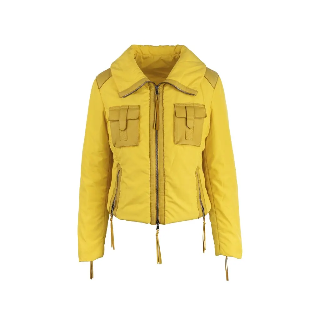 Unsigned Yellow Down Jacket - '00s Yellow Good - Front View