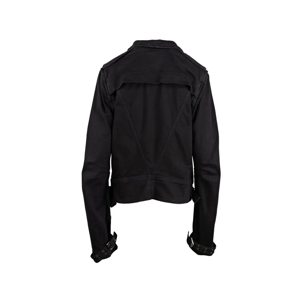 Gareth Pugh Black Jacket - '00s Black Cotton Good - Back View
