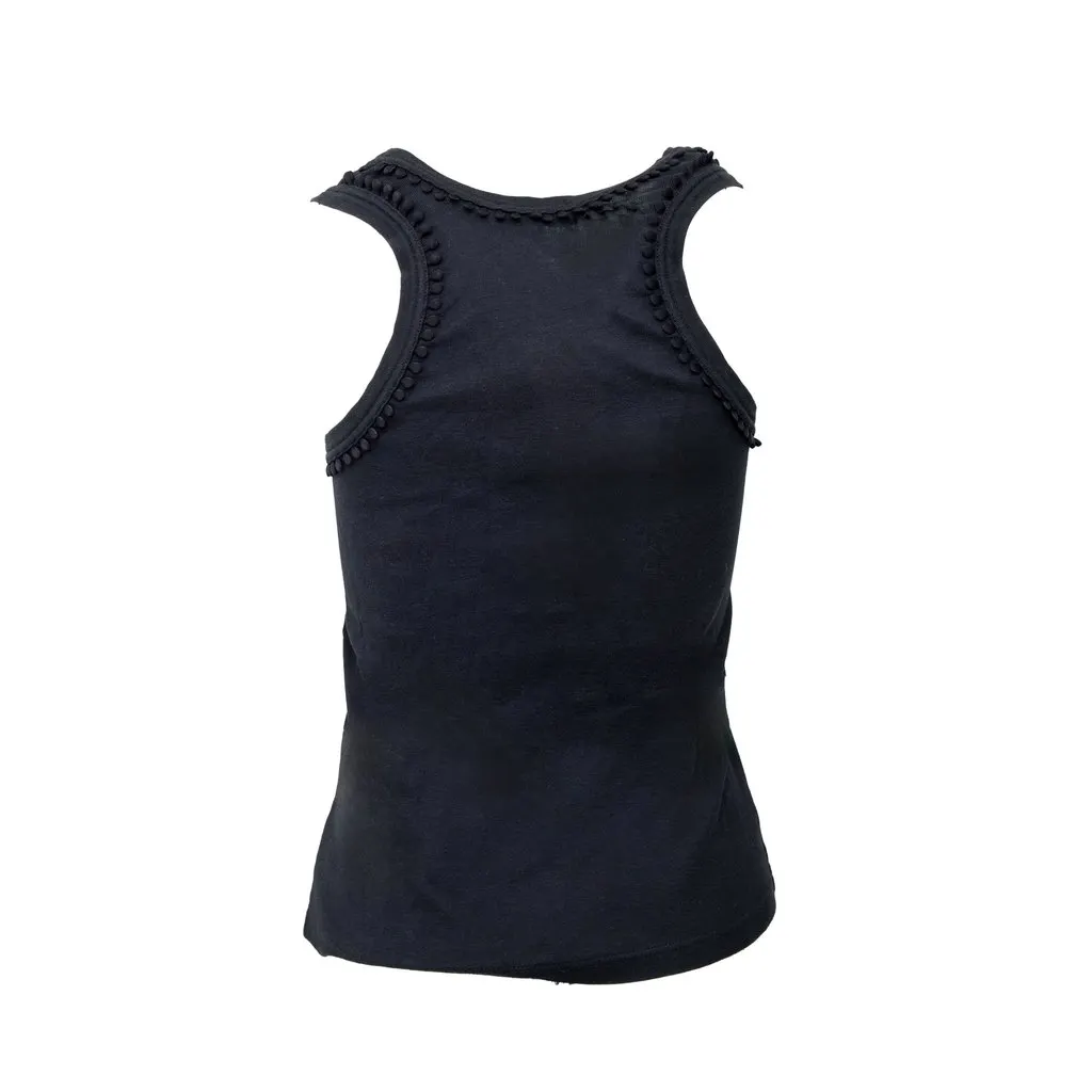 Chloé Black Top - '00s Black Cotton Good - Back View