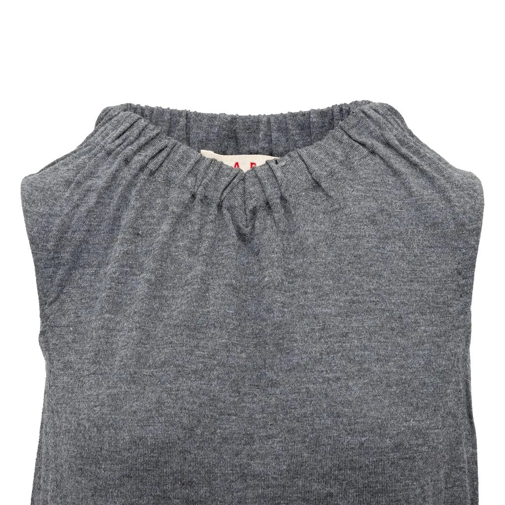 Marni Grey Top - '00s Grey Wool Good - Inside View
