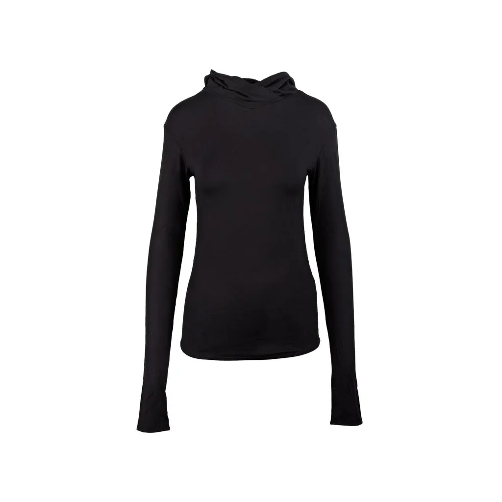 Unsigned Black Hoodie '10s Black Good - Front View